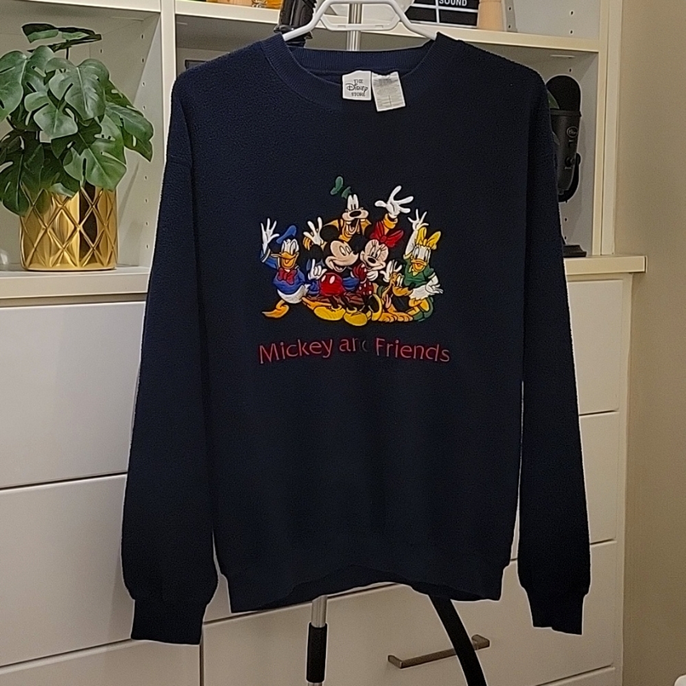 Vintage 90s DISNEY Mickey Mouse and Friends Crew Neck Sweatshirt - Small